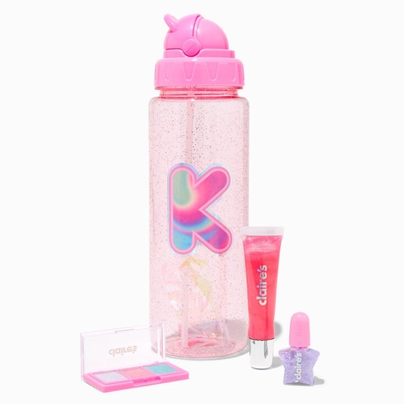 🎃 Claire’s Initial Water Bottle Makeup Set - Picture 8 of 9